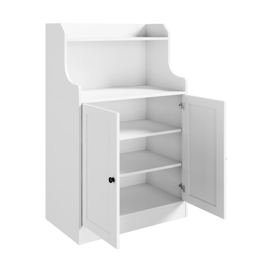 7 Oikiture Buffet Sideboard 2 Doors Hallway Table
 - White, 7 of 10