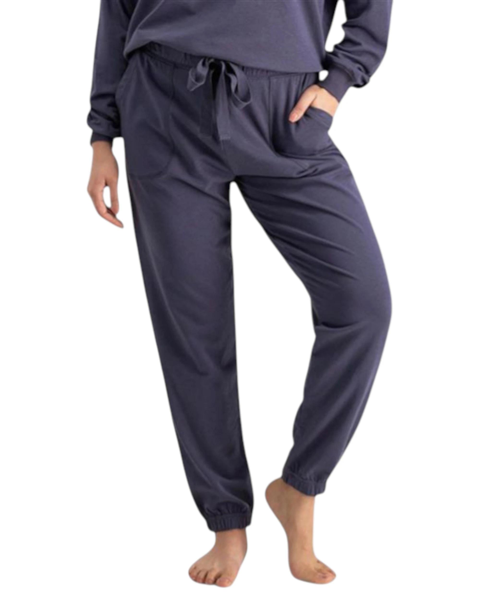 1 Jockey 3 Pack Womens Life Terry Pant Trackie Loungewear MOLTEN MIDNIGHT, 1 of 4