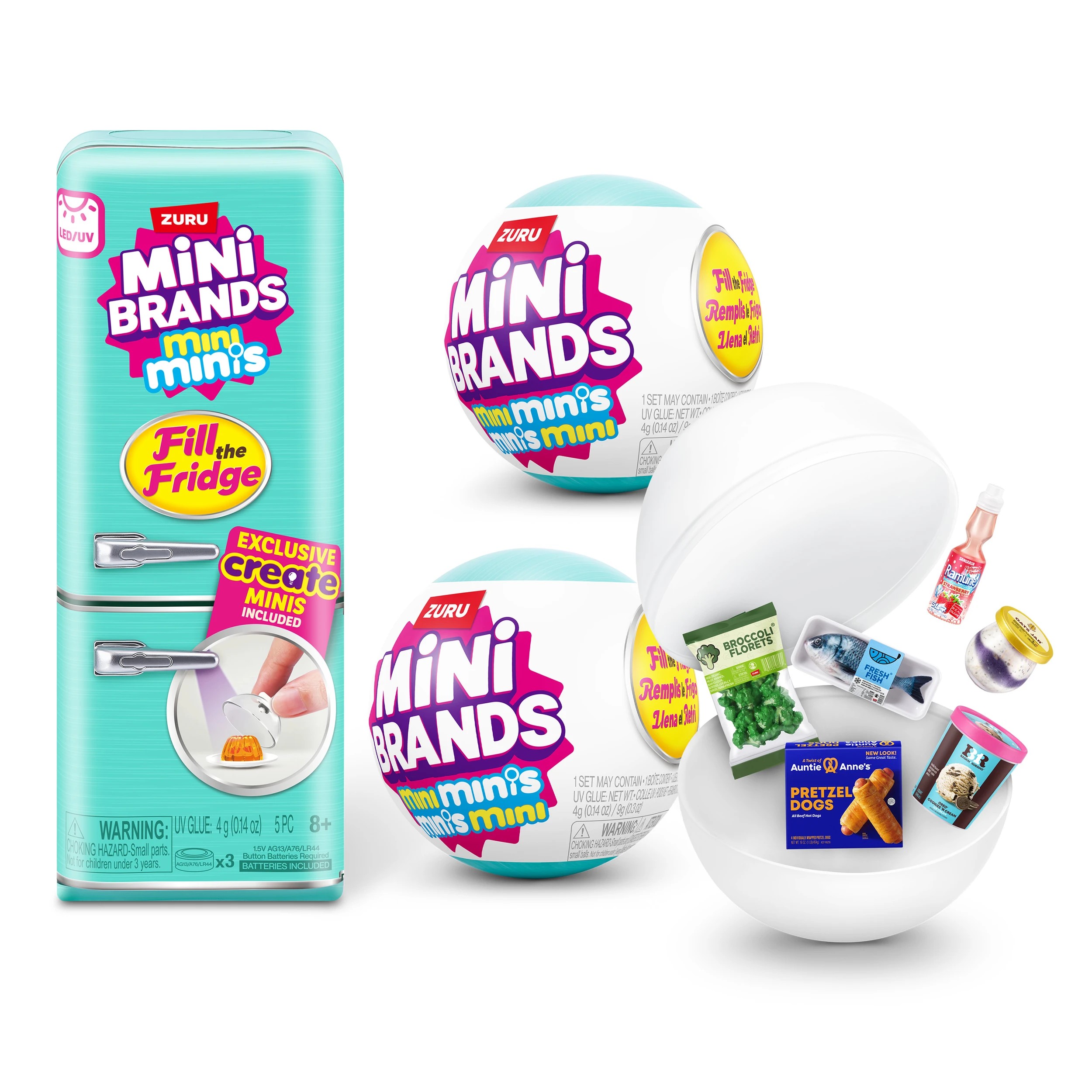 1 5 Piece Zuru Mini Brands Mini Minis Fill the Fridge Playset - Assorted, 1 of 8