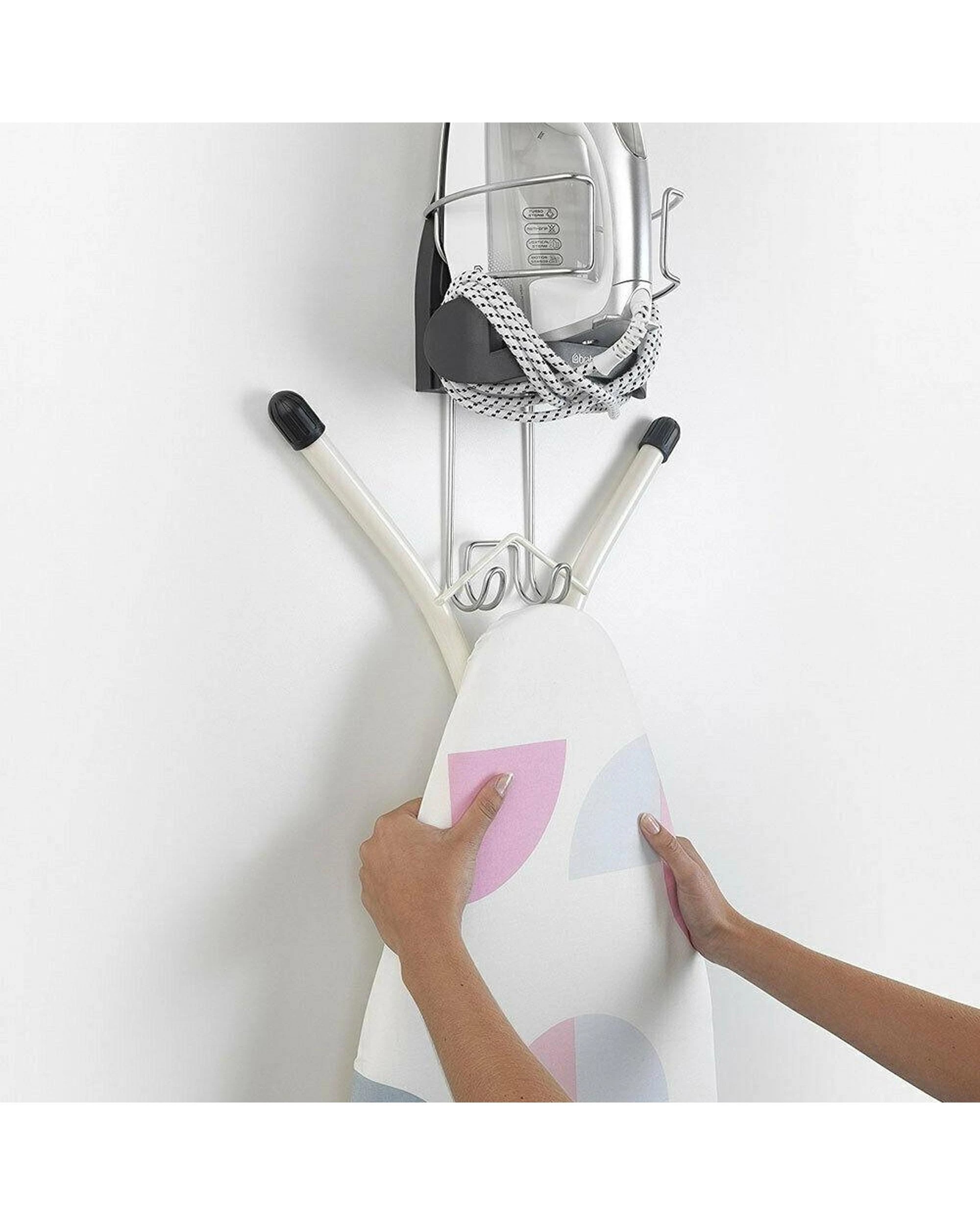 7 Brabantia Heat Resistant Iron & Board Storage  Black  Chrome, 7 of 8