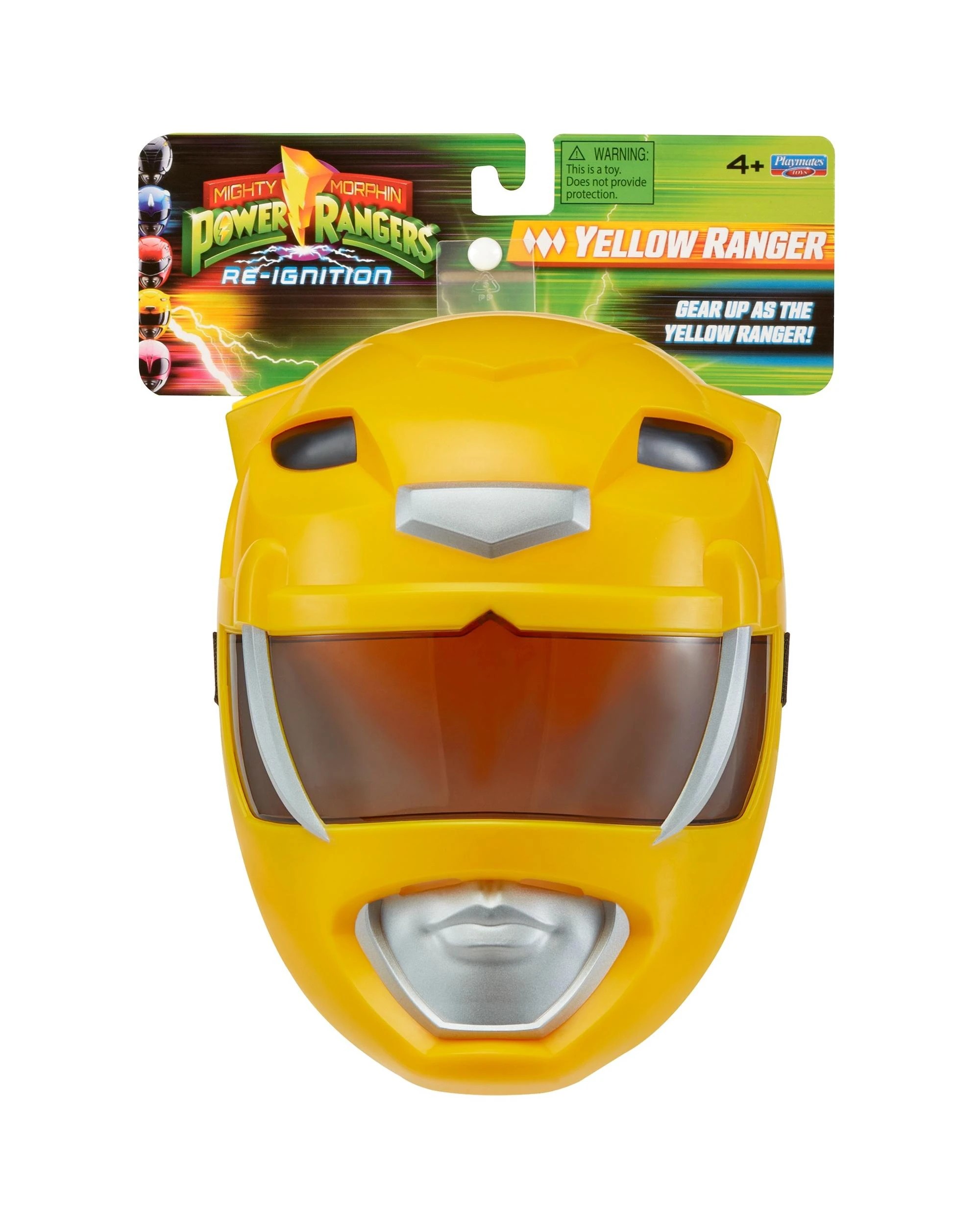 1 Mighty Morphin Power Rangers Re-Ignition Yellow Ranger Mask, 1 of 6