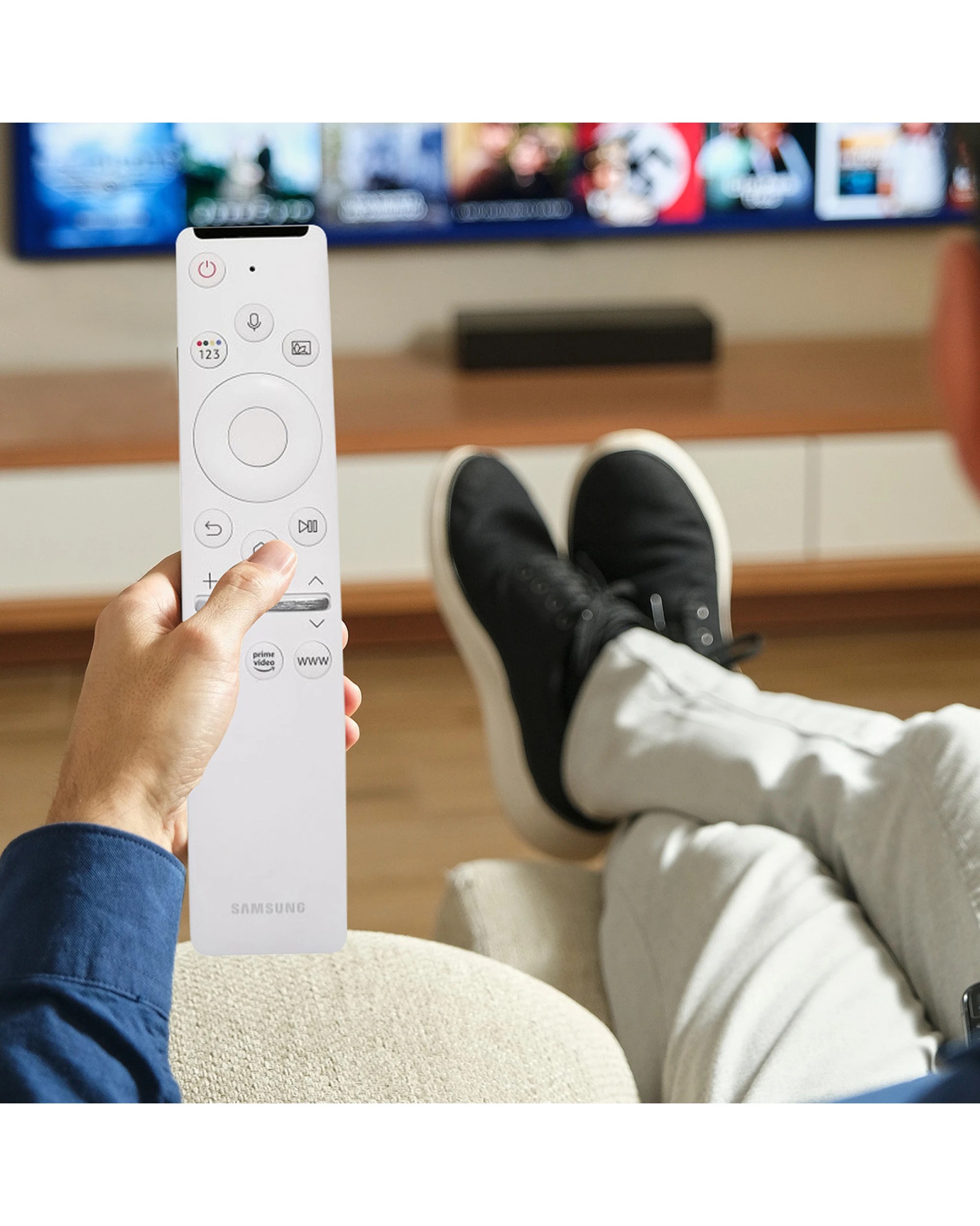 5 Samsung TV Smart Touch Replacement Remote Control BN59-01330Q - White, 5 of 5