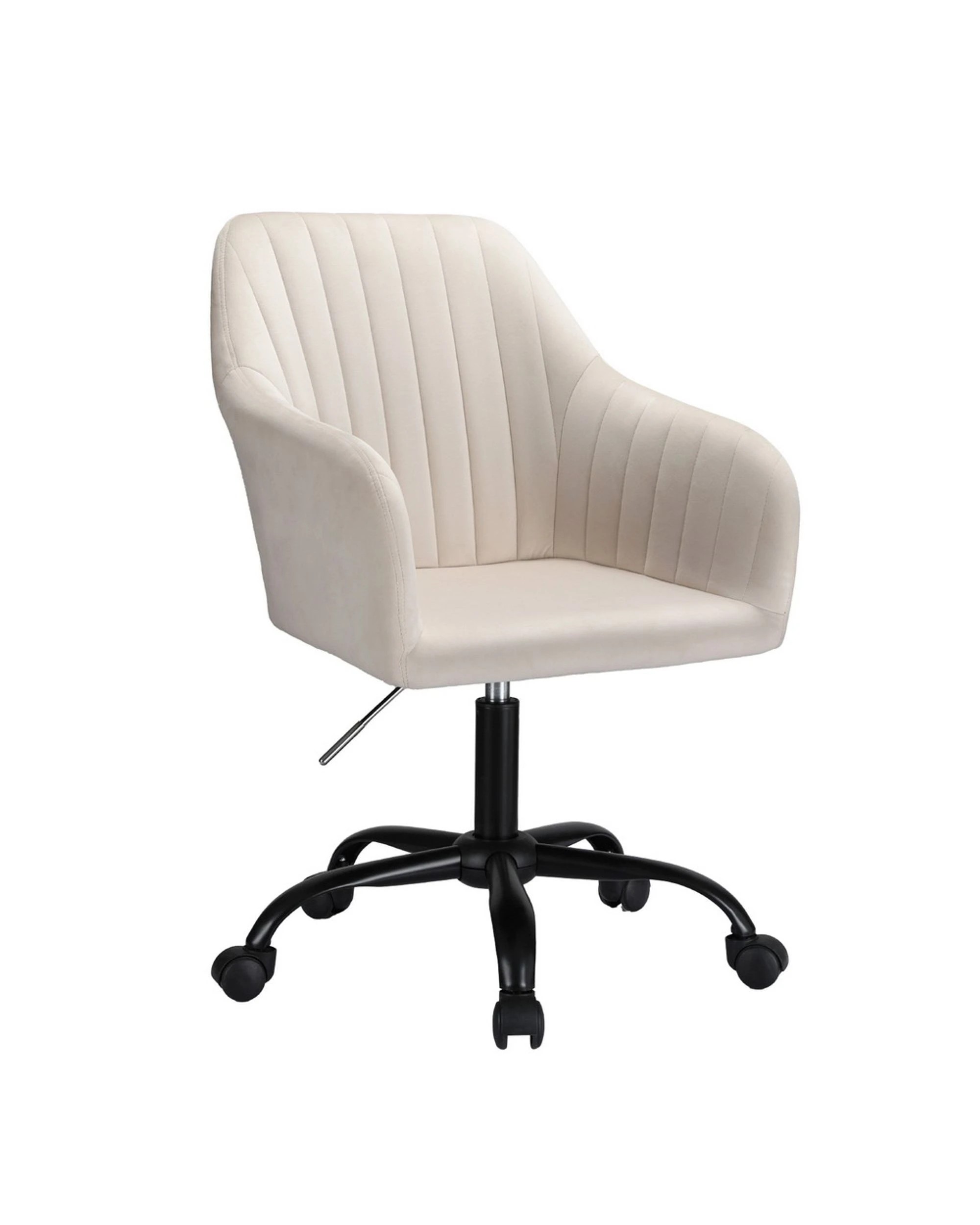 1 Artiss Office Chair Velvet Seat
 - White, 1 of 2