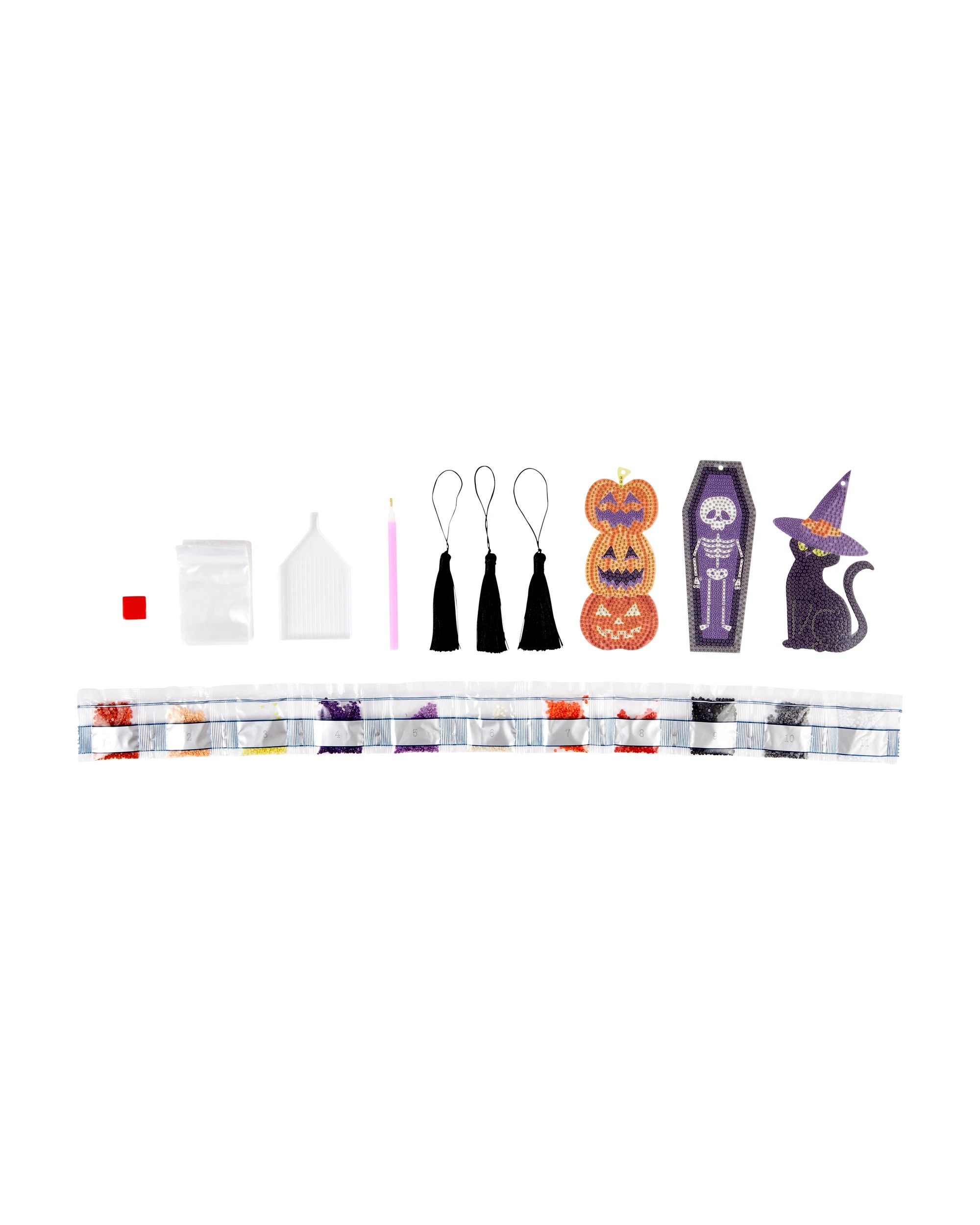 3 Halloween Craft Gem Art Bookmarks, 3 of 4