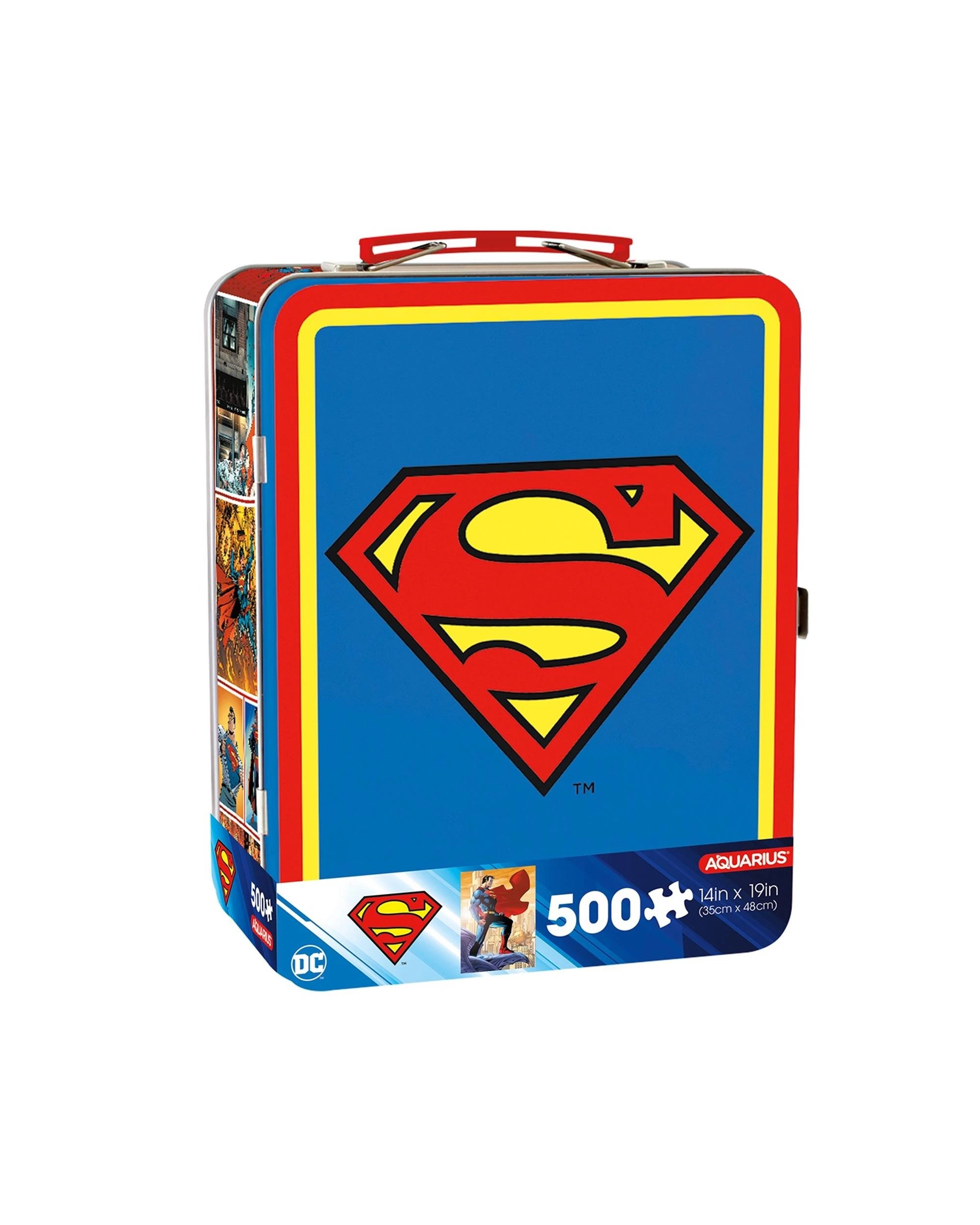 2 Aquarius Superman with 500pc Puzzle Carry All Fun Box, 2 of 3
