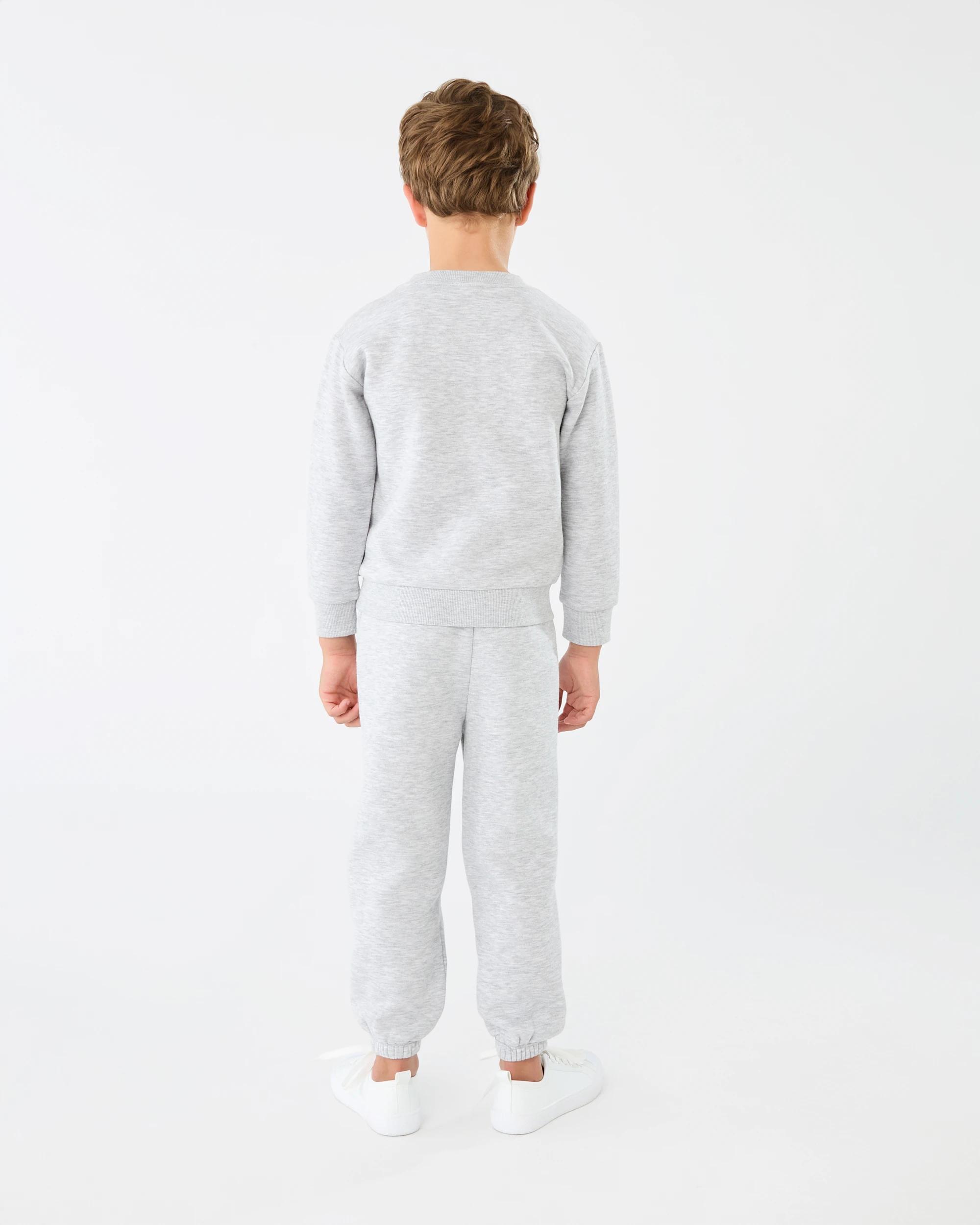 5 Basic Crew Neck Sweatshirt Slvr Marle, 5 of 5