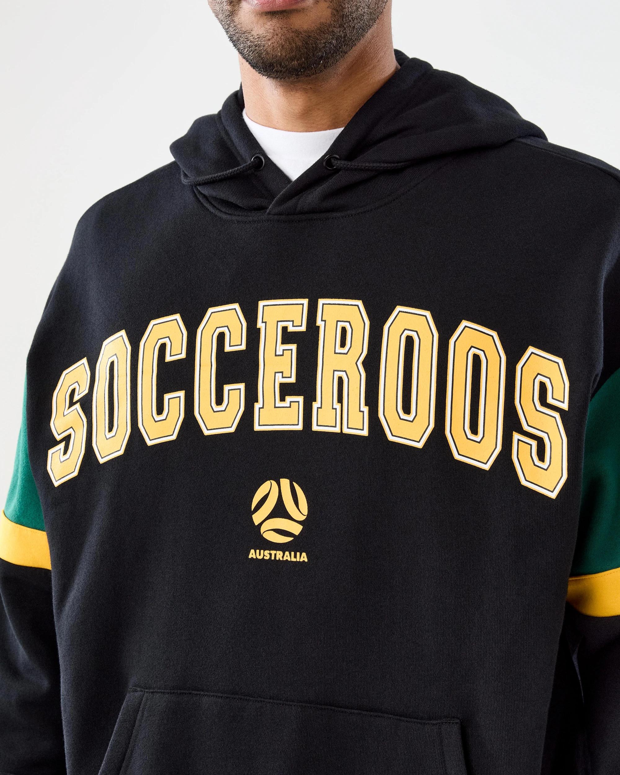 5 Socceroos Adult Hoodie Black, 5 of 9