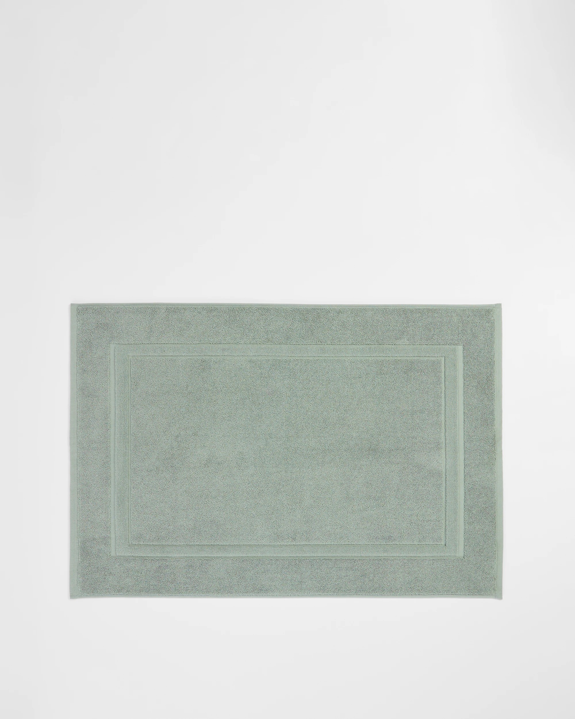 1 Grandeur Australian Cotton Bath Mat - Green, 1 of 2
