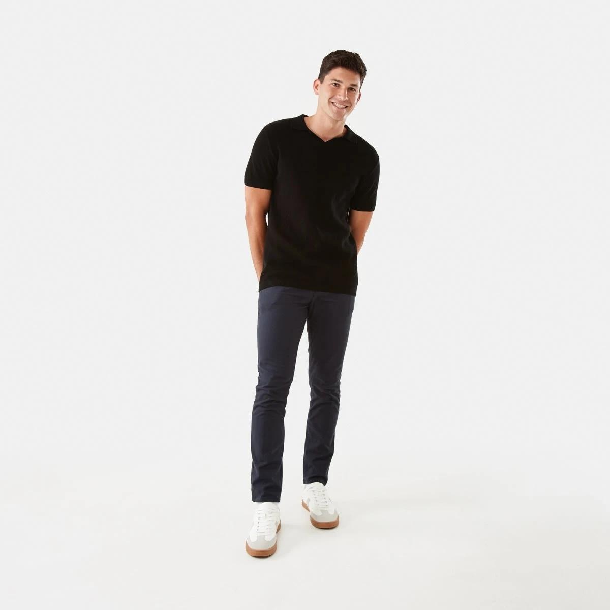 2 Slim Stretch Chino Pants WASHED NAVY, 2 of 6