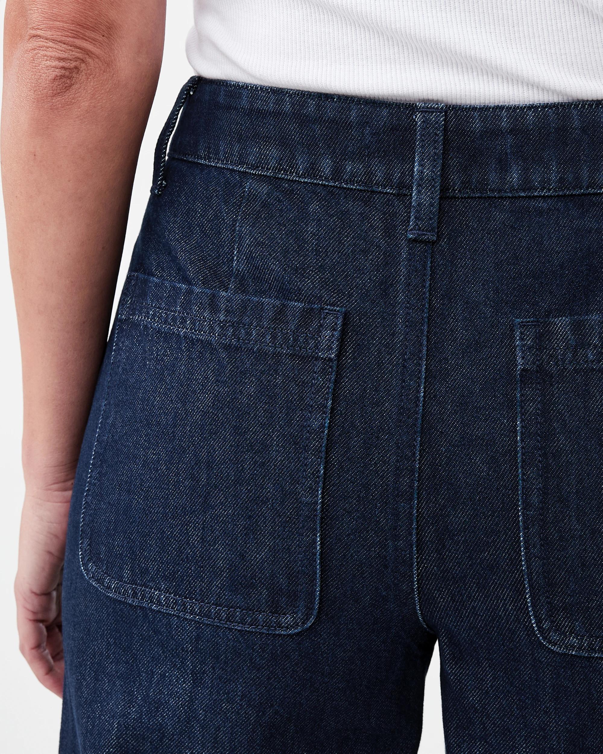 8 Cropped Wide Leg Jeans Indigo Wsh, 8 of 8