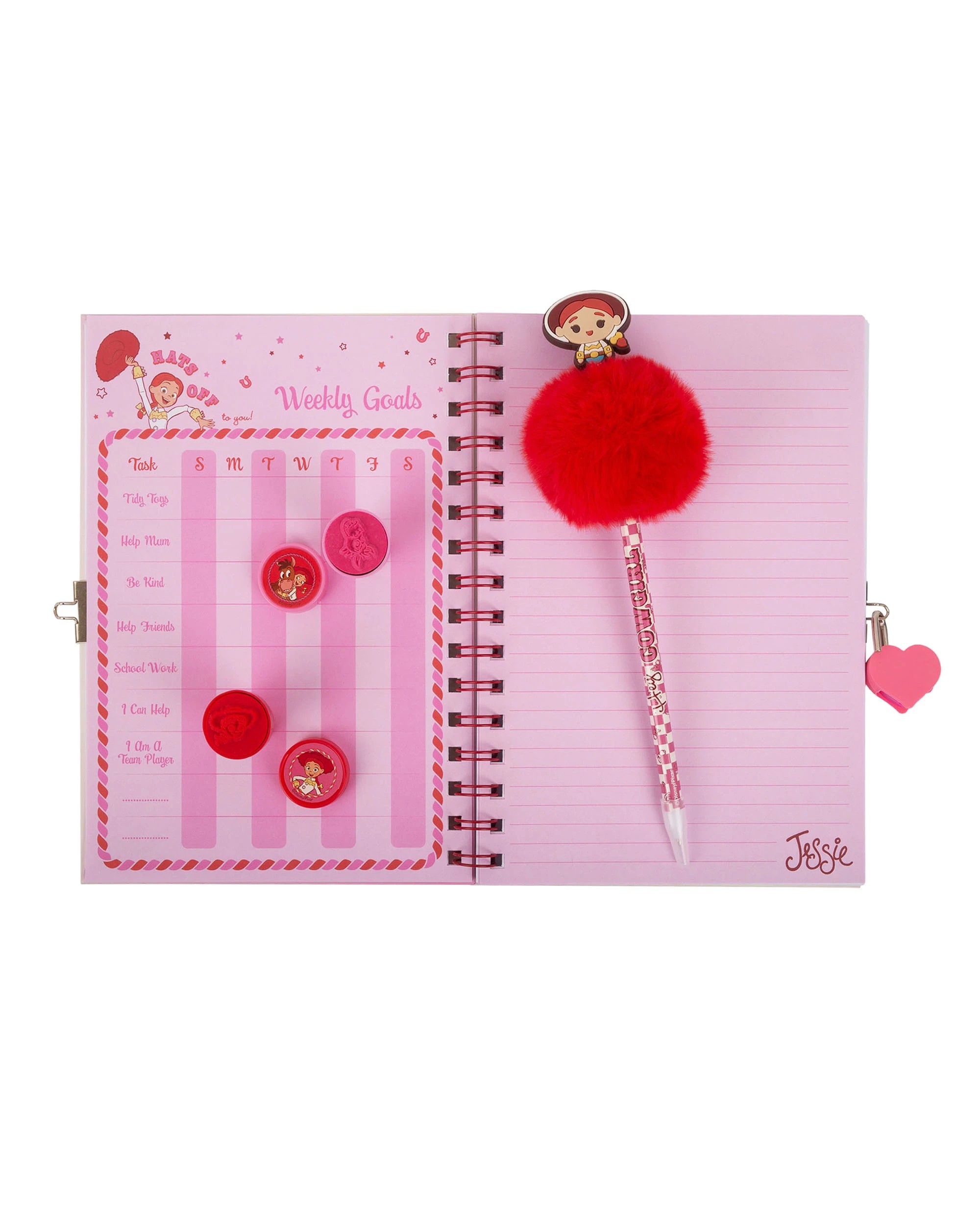 2 Disney Toy Story Lockable Diary Set - Jessie - Pink, 2 of 3