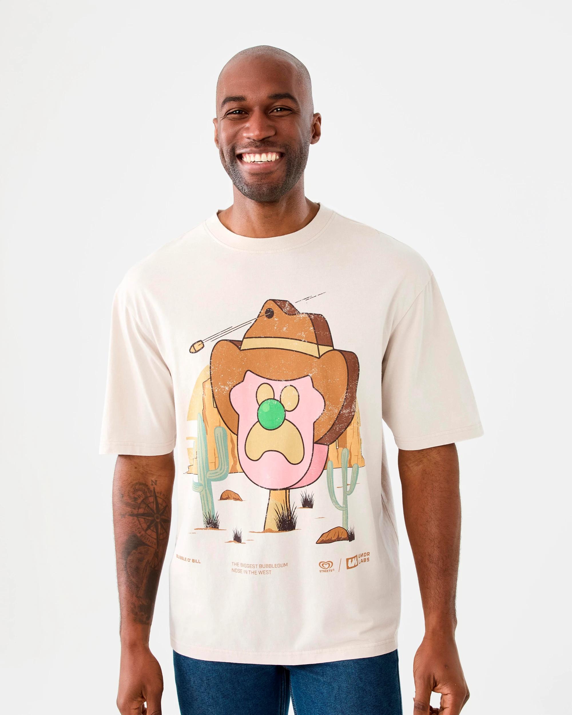 1 Bubble O'Bill License T-shirt Beige, 1 of 6