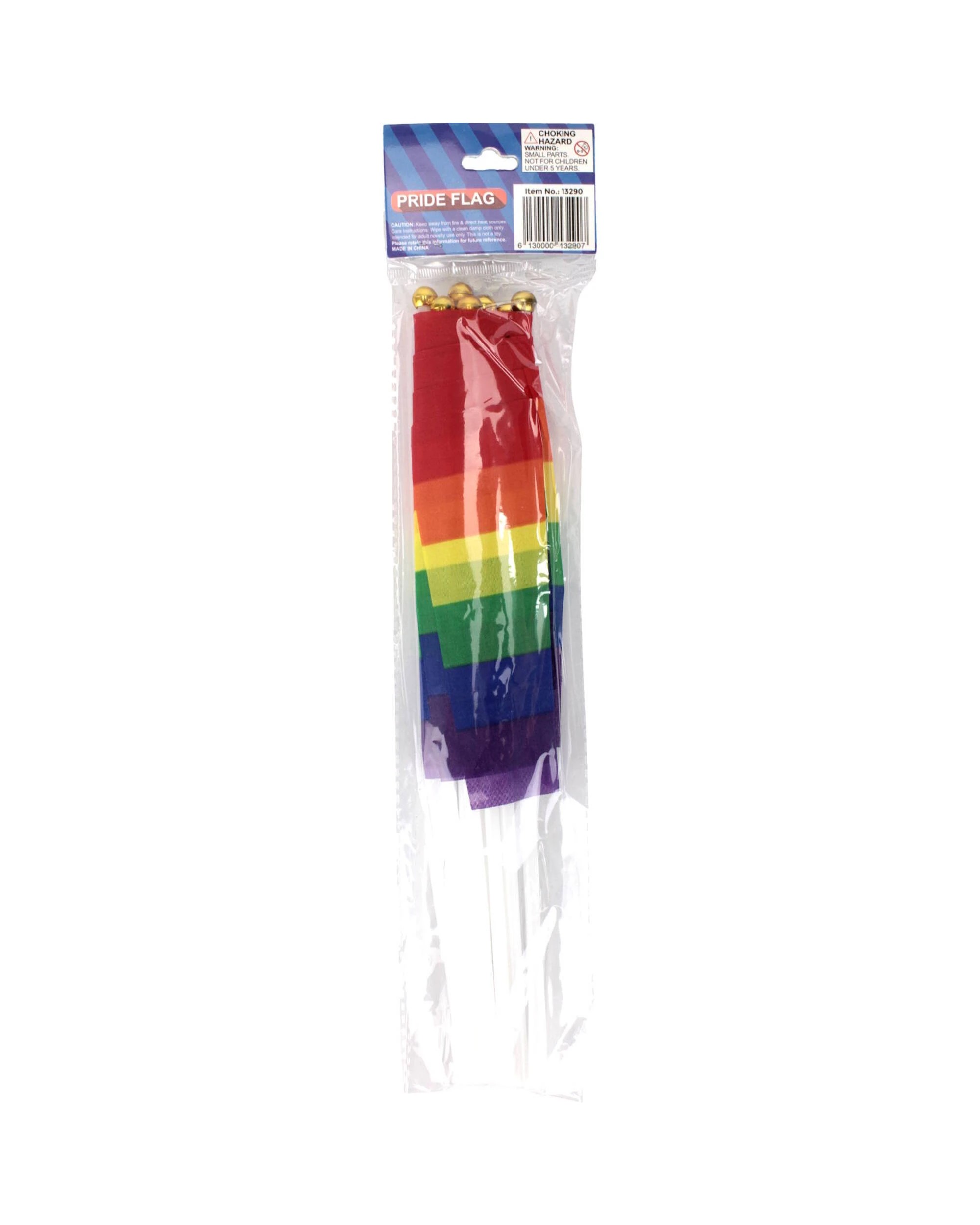 4 Partyrama Rainbow Progress Pride Flags 21.5cm Pack of 8, 4 of 4
