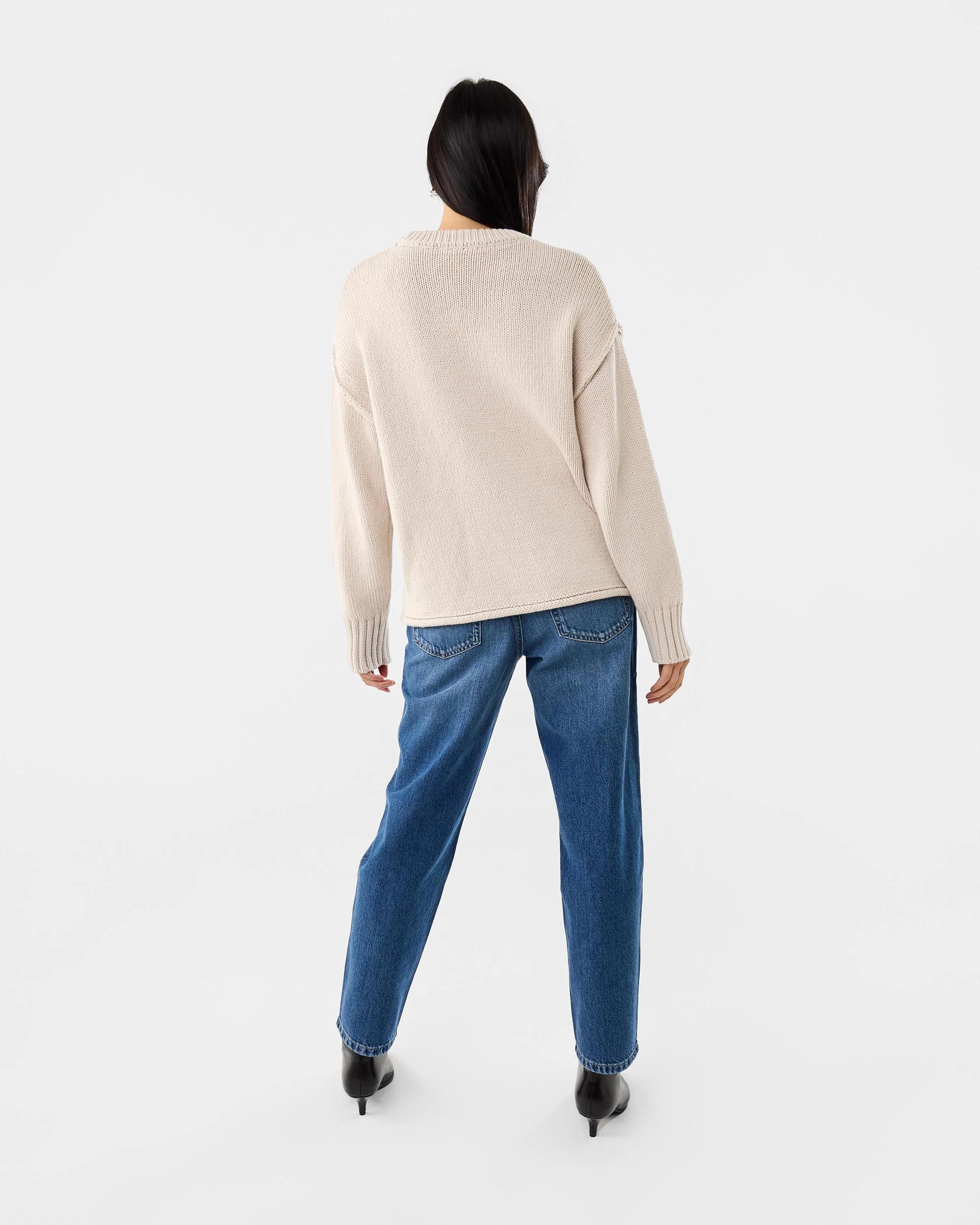 4 Exposed Seam Jumper Nat Beige, 4 of 8