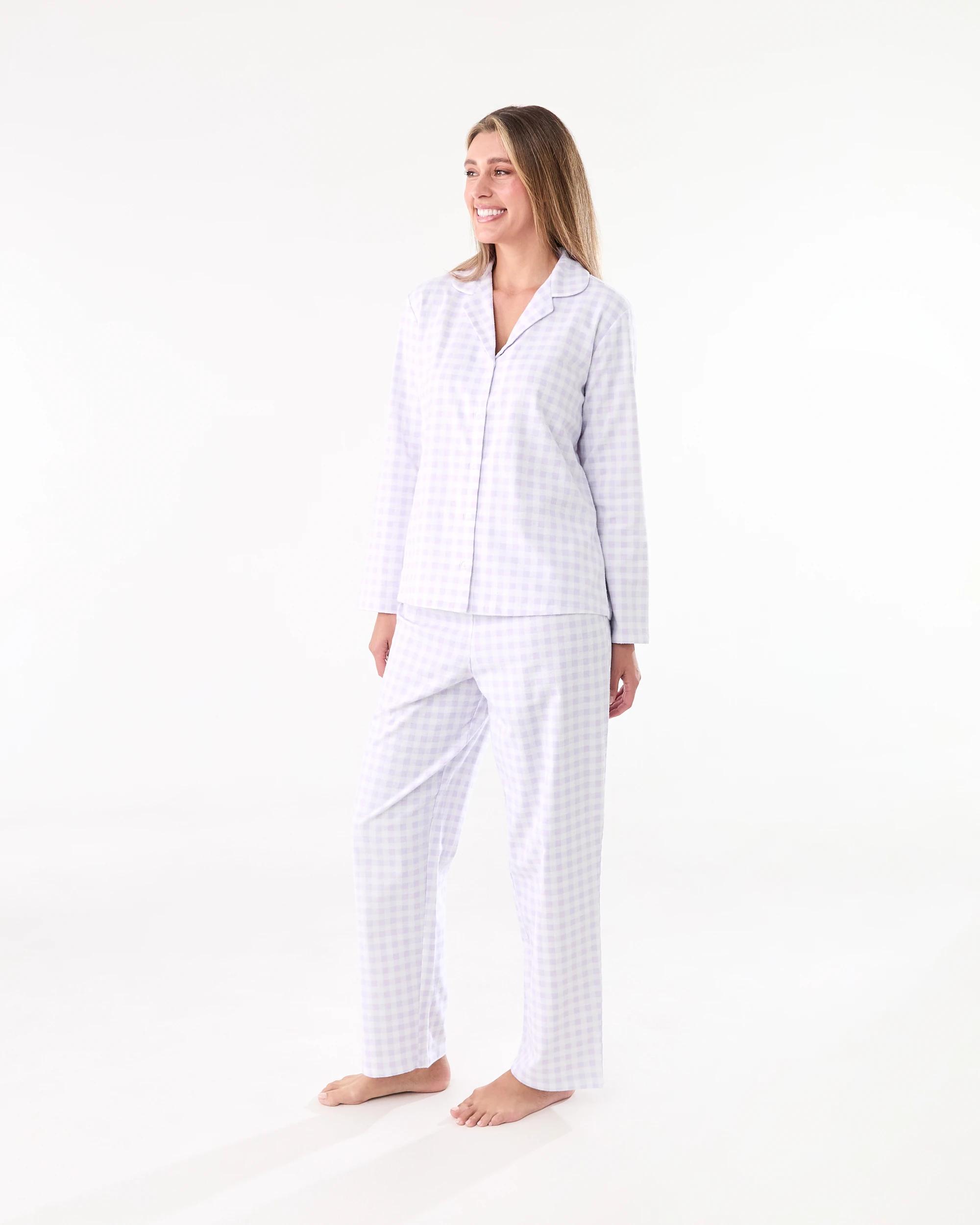 2 Cotton Flannel Pyjama Set Lily Check, 2 of 7