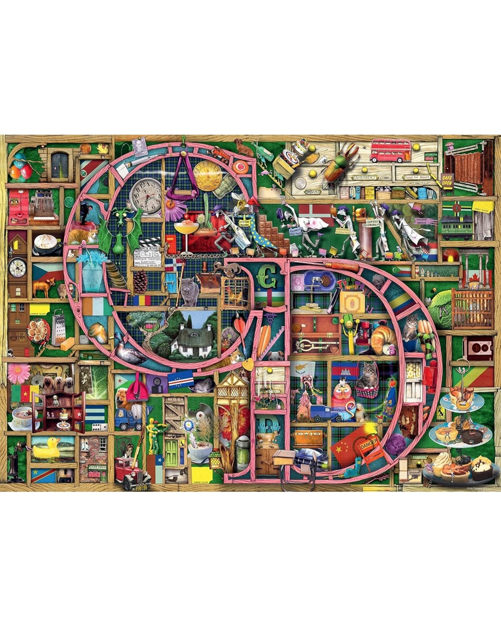 2 Ravensburger 1000pc Colin Thompson Awesome Alphabet C and D Puzzle - Multi, 2 of 2