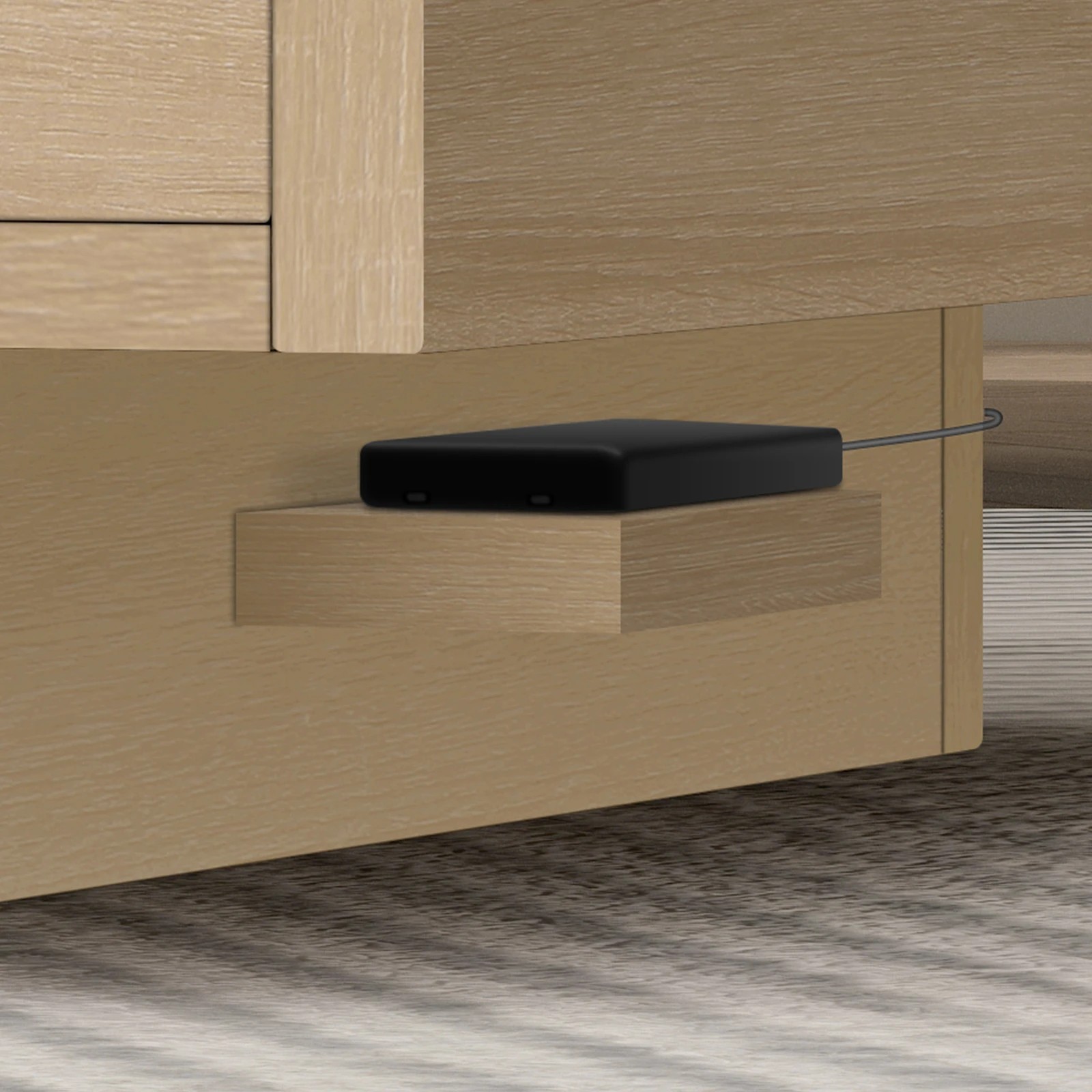 8 Alfordson Coffee Table LED RGB Light Storage Drawer Modern Furniture - Oak, 8 of 9