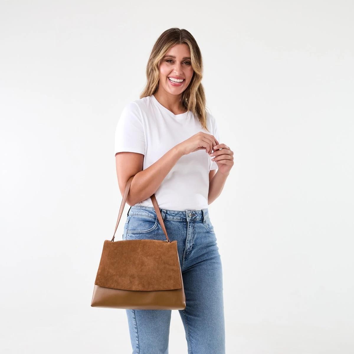 7 Front Flap Crossbody Bag RICH TAN, 7 of 7