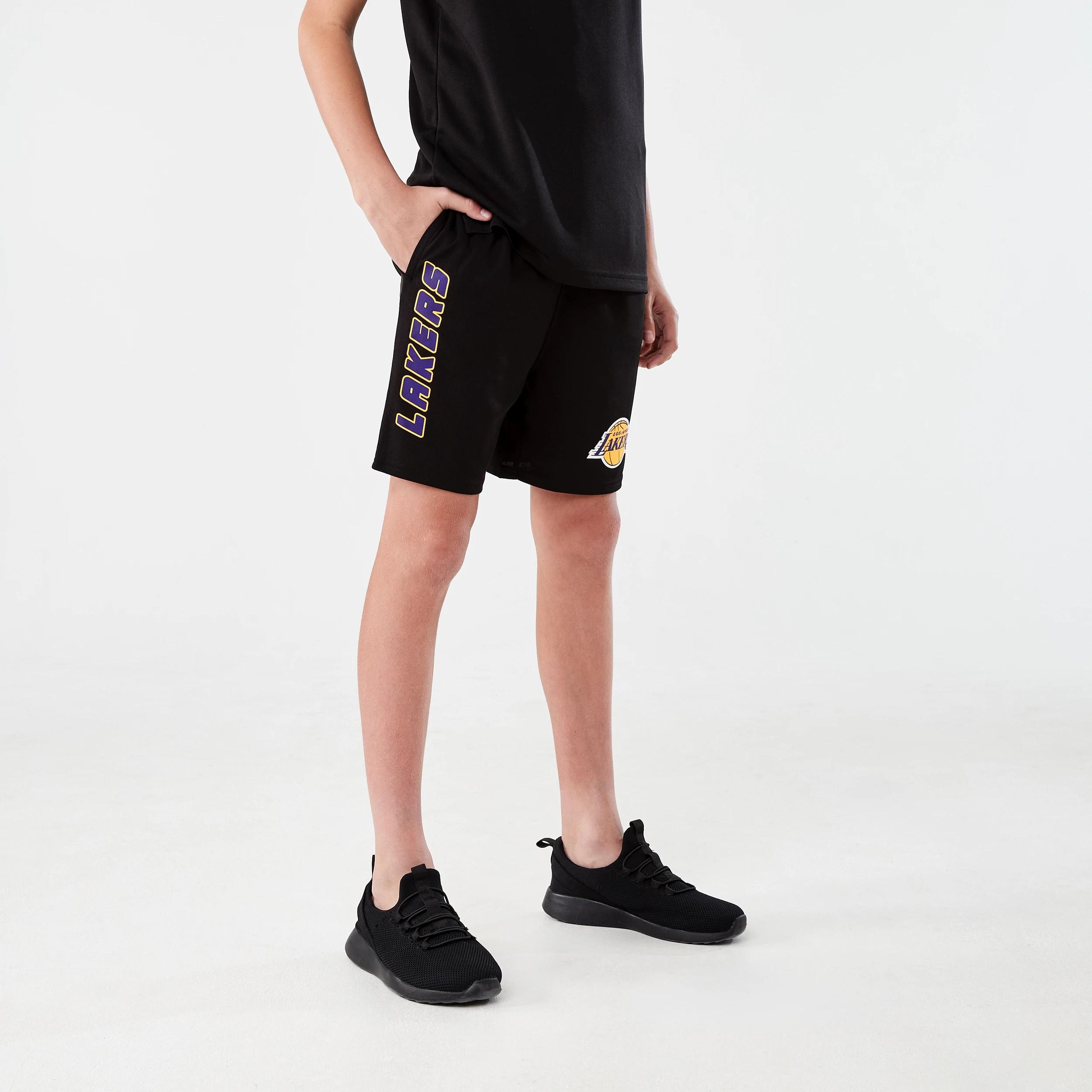 2 Official NBA Kids Mesh Shorts BLACK LAKERS MESH SHORT, 2 of 8