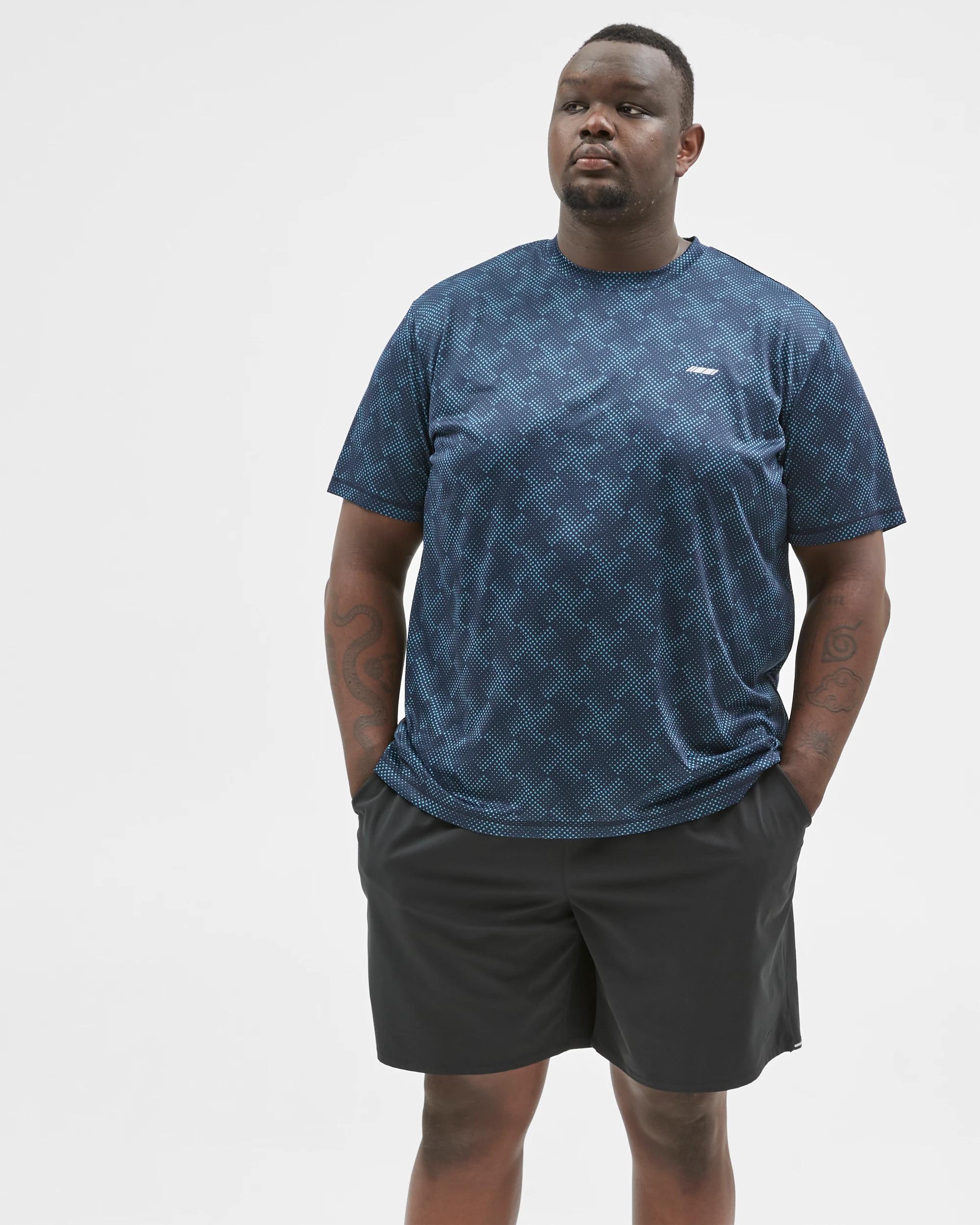 2 Target Active Plus Size Active Training T-Shirt NAVY PRINT, 2 of 7