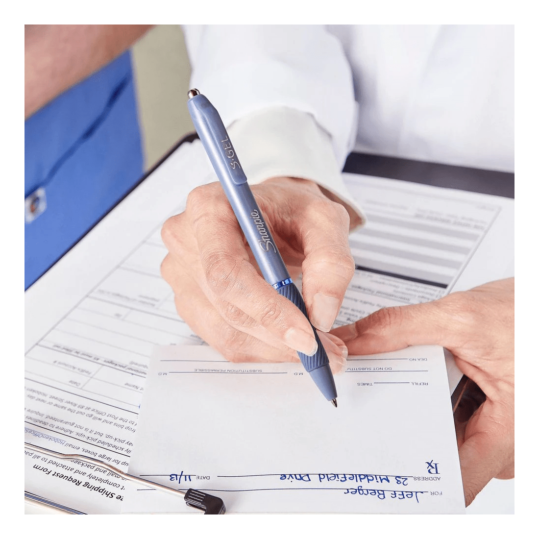 7 Sharpie S-Gel Retractable Gel Pen White Barrel Black 4 Pack, 7 of 8