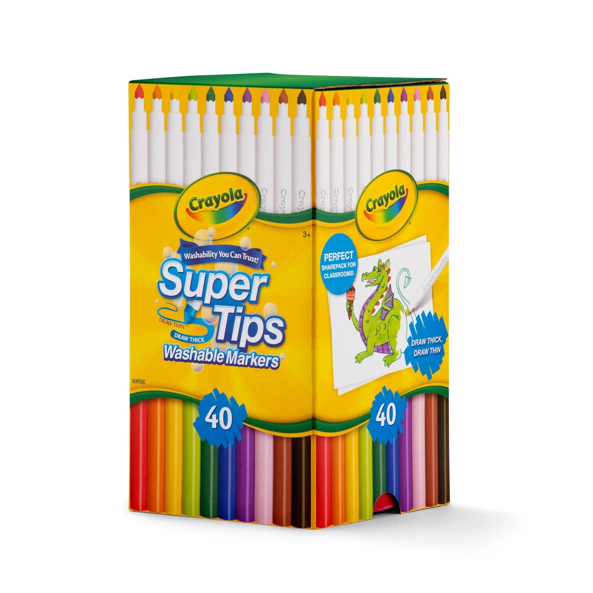 2 40 Pack Crayola Washable Supertips Markers Sharepack
 - Multi, 2 of 6