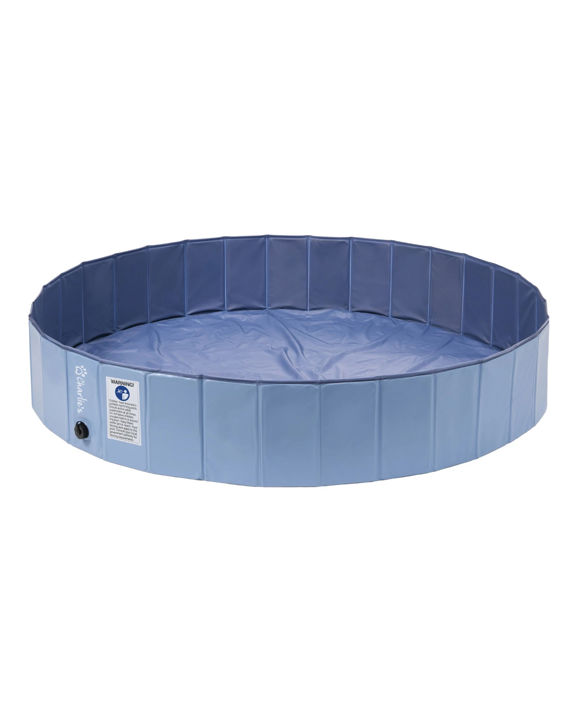 2 Charlie's Splash Society Portable Foldable Dog Pool 160x30cm Extra Large - Blue, 2 of 10