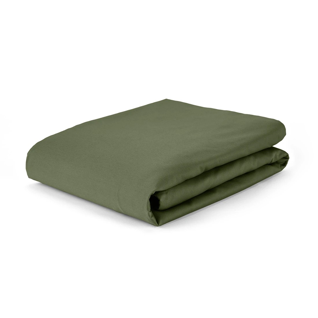 2 500 Thread Count Australian Grown Cotton Fitted Sheet - Double Bed, Forest, 2 of 4