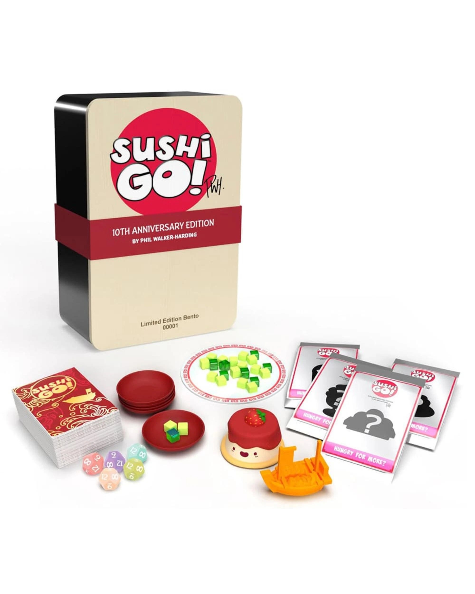 2 Sushi Go 10th Anniversary Edition Bento Box Limited Edition Card Game, 2 of 3