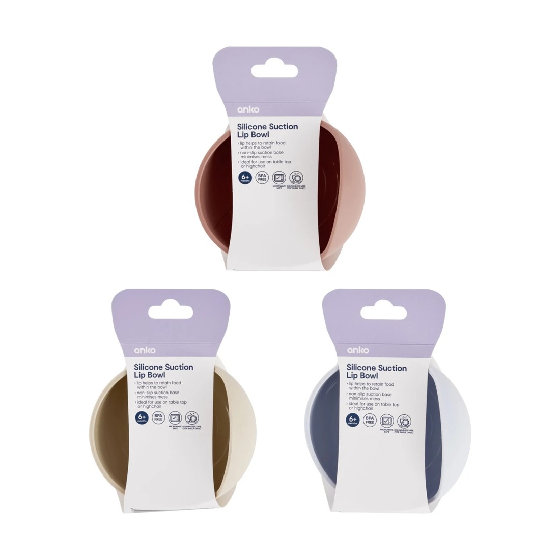 7 Silicone Suction Lip Bowl - Assorted, 7 of 7