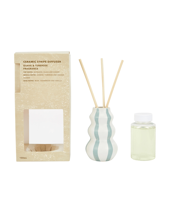 Ceramic Stripe Diffuser 150ml