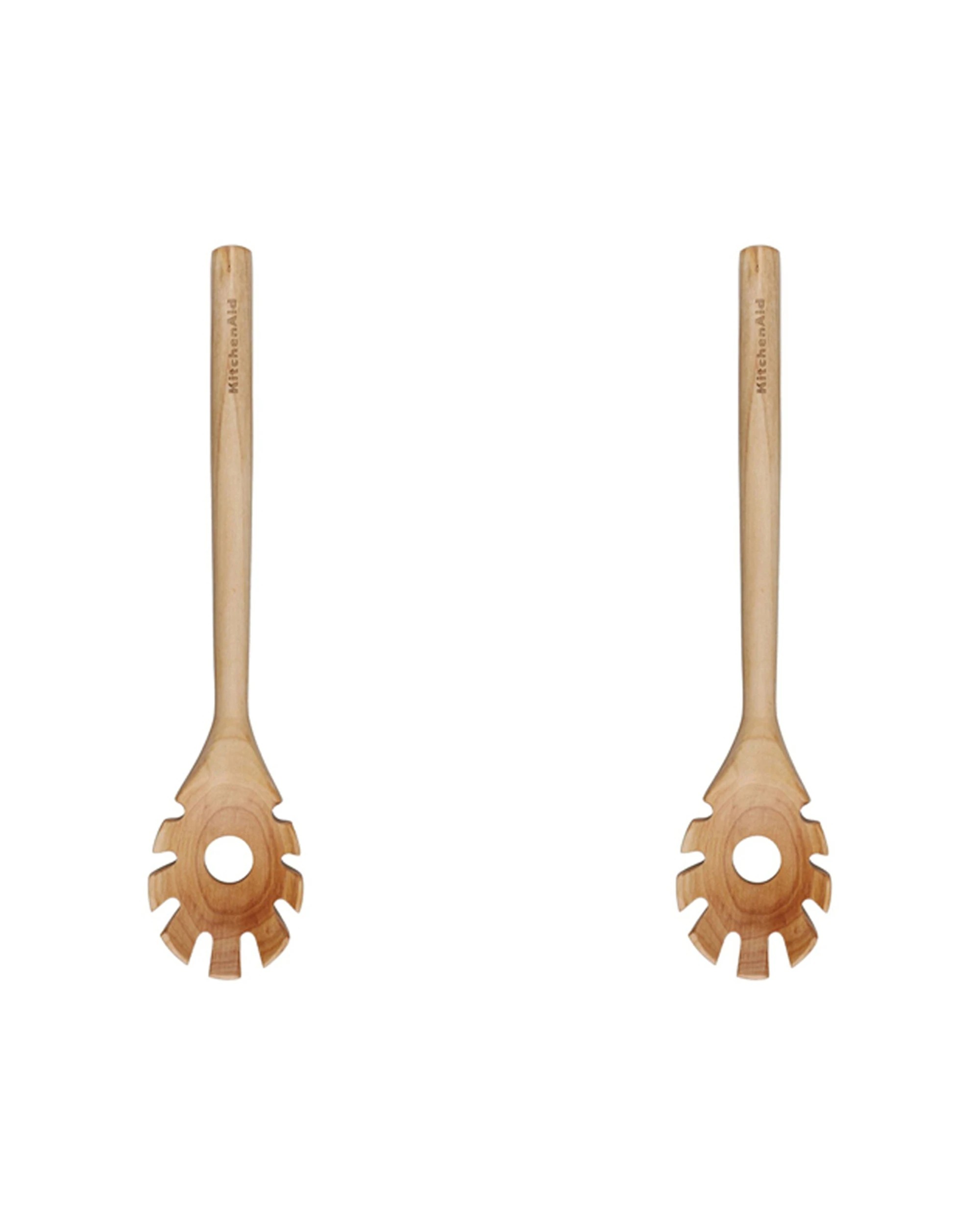 1 KitchenAid 2PK Maple Wood Pasta Fork Cooking Utensil 32cm - Brown, 1 of 4