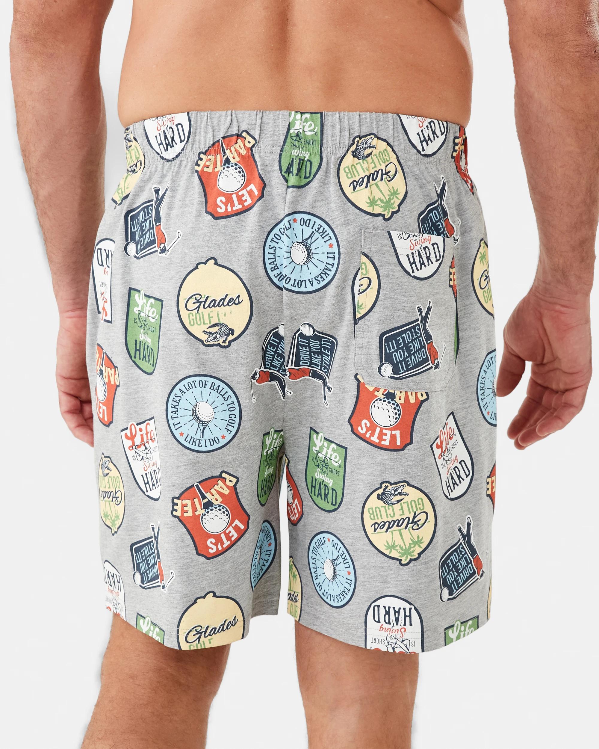3 Knit Print Shorts Golfpartee, 3 of 6