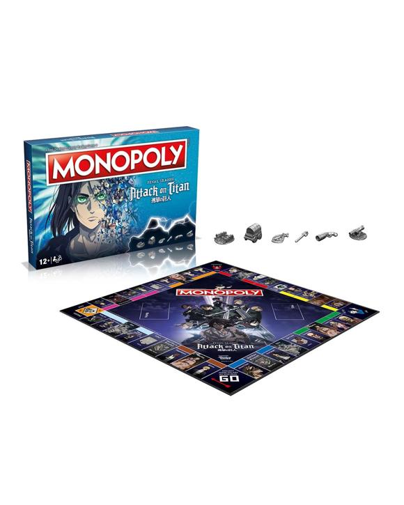 Winning Moves Monopoly Attack On Titan Final Season Edition Board Game