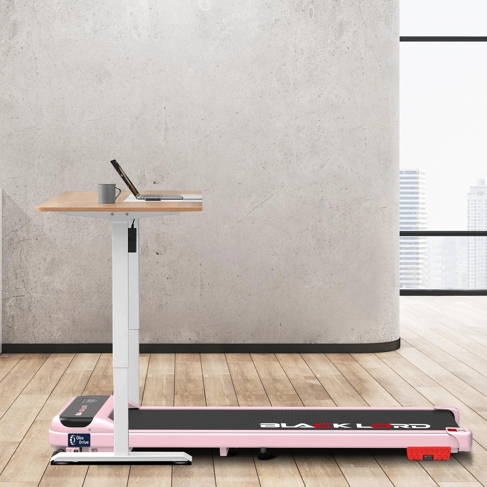 5 Black Lord Treadmill Electric Walking Pad Home Office Gym Fitness Incline MS2 - Pink, 5 of 10