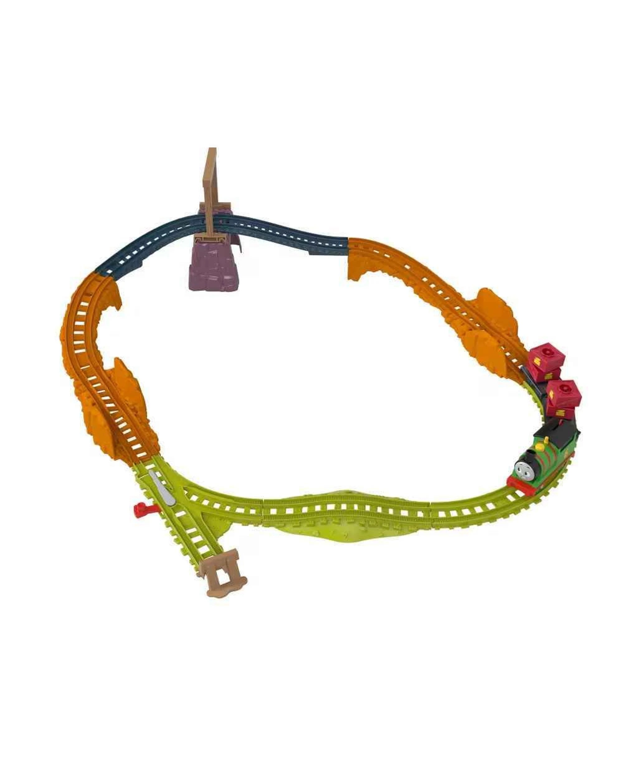 2 Fisher-Price Thomas and Friends Percy's Cargo Run Motorized Track Set, 2 of 4