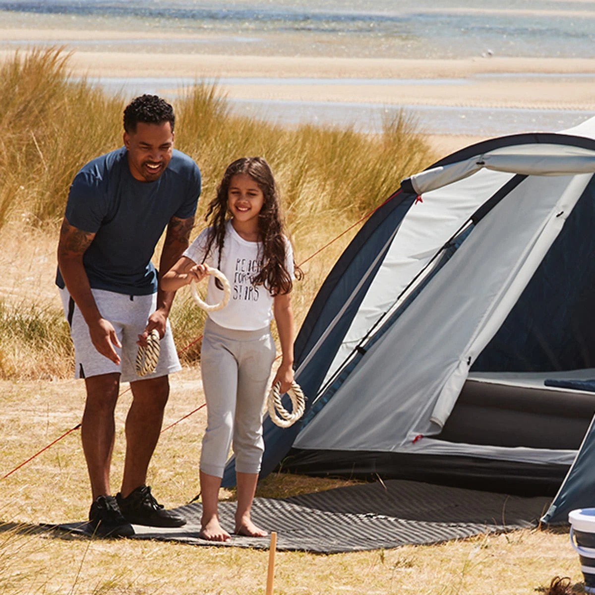 5 4 Pack EVA Solid Floor Tiles - Black, 5 of 5