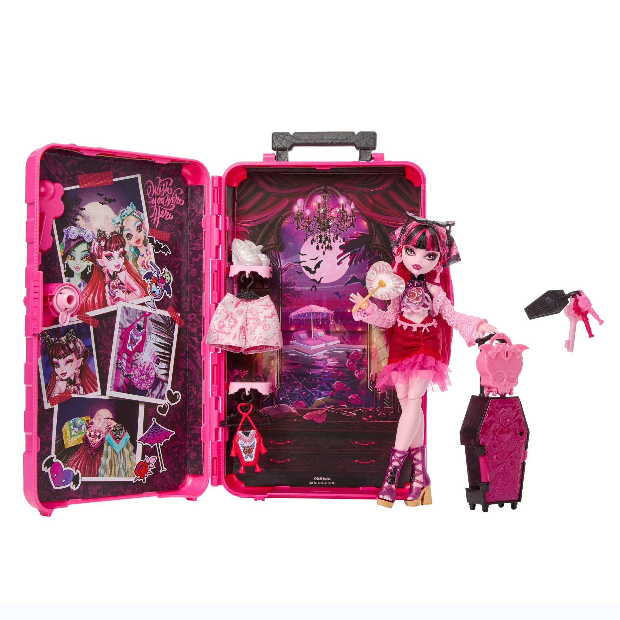 6 Monster High Skulltimate Secrets Gore-geous Oasis Draculaura Playset, 6 of 6
