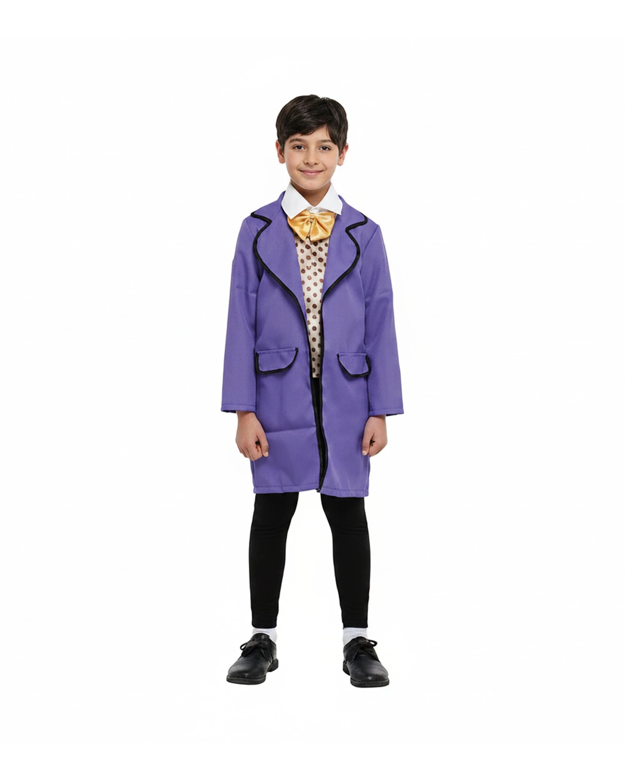 1 Oceana Chocolate Factory Owner Kids Costume Set X Large 140x62cm - Purple, 1 of 1