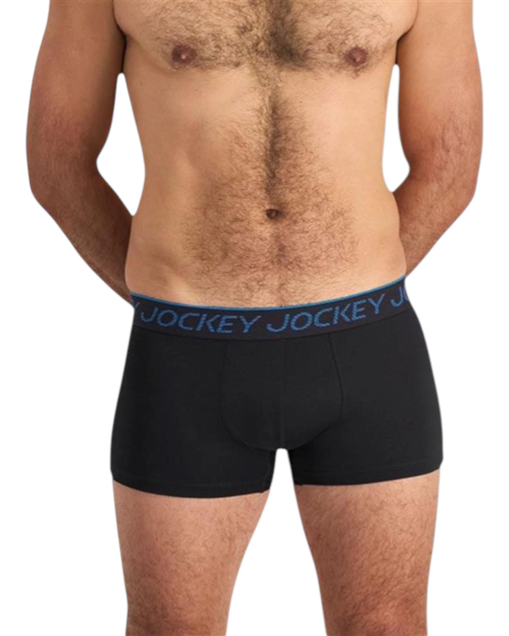 1 Jockey Mens Cool Active Trunks Black Underwear BLACK, 1 of 3