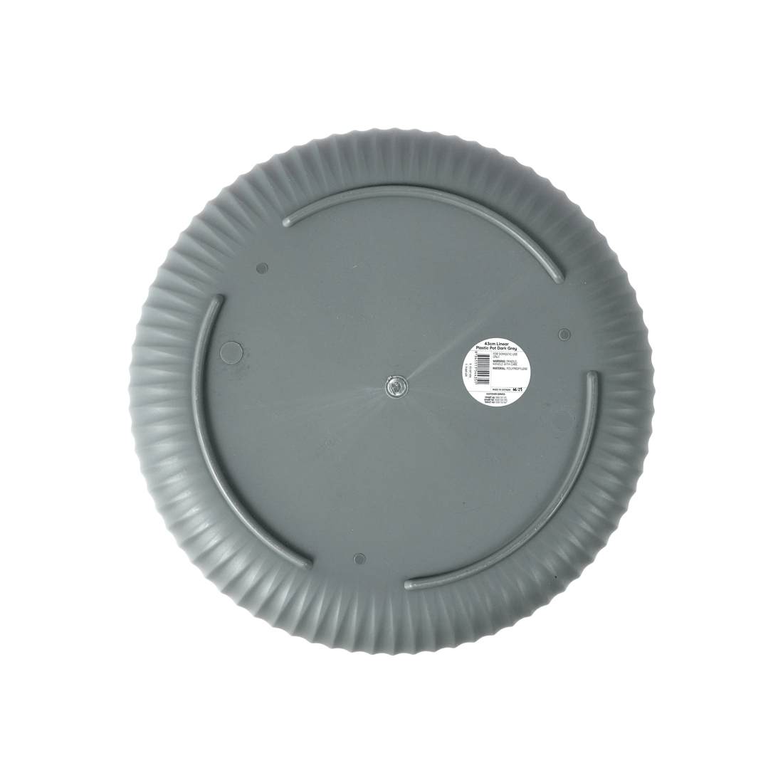 4 43cm Linear Plastic Pot - Dark Grey, 4 of 4
