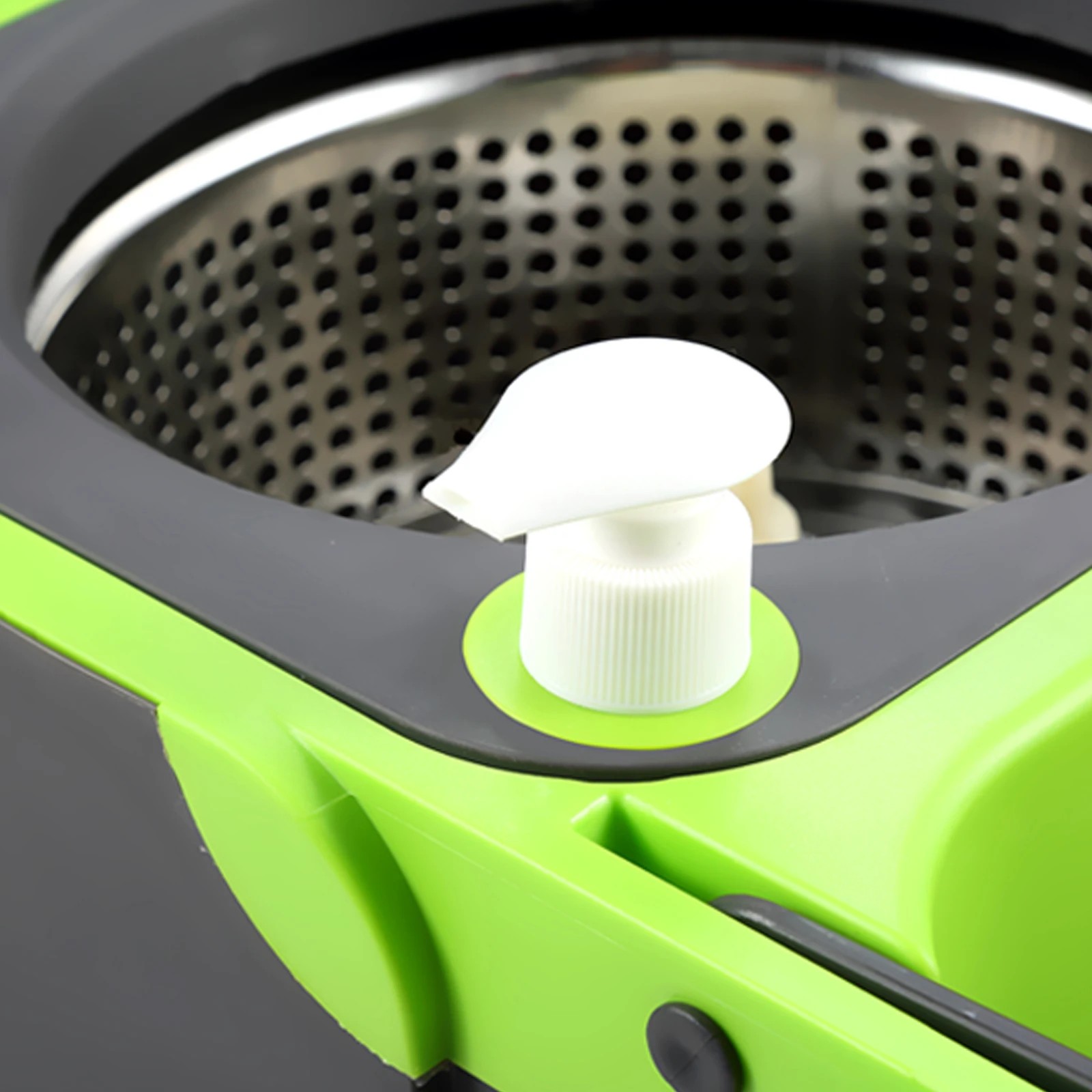 6 Dr FUSSY 360 Degree Spin Floor Mop Bucket System with 4 Extra Microfiber Heads, 6 of 8