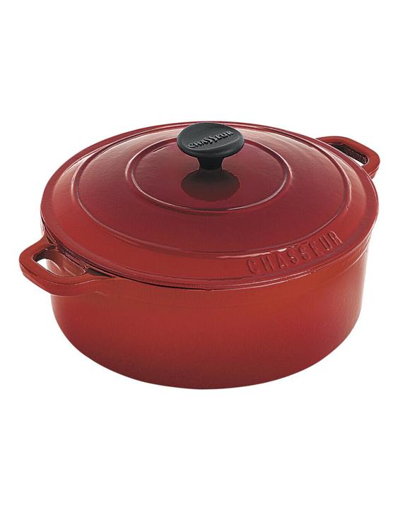 Chasseur Round French Oven 26cm - Red