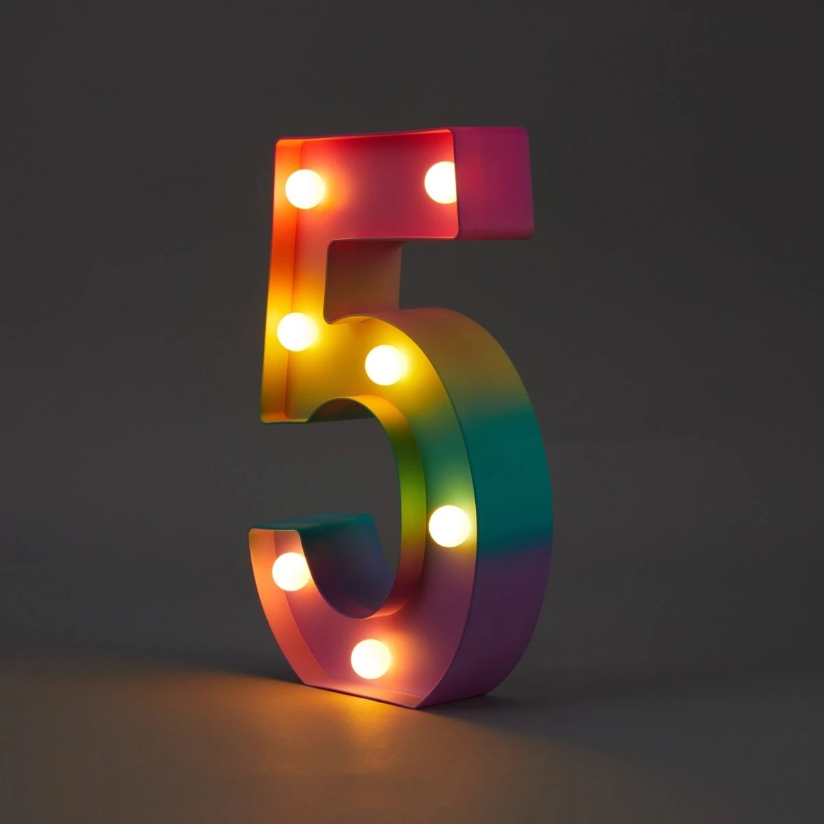 1 Ombre Light Up Number - 5, 1 of 5