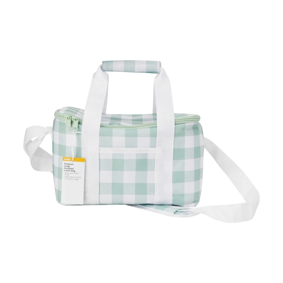 5 Gingham Large Insulated Lunch Bag, 5 of 5