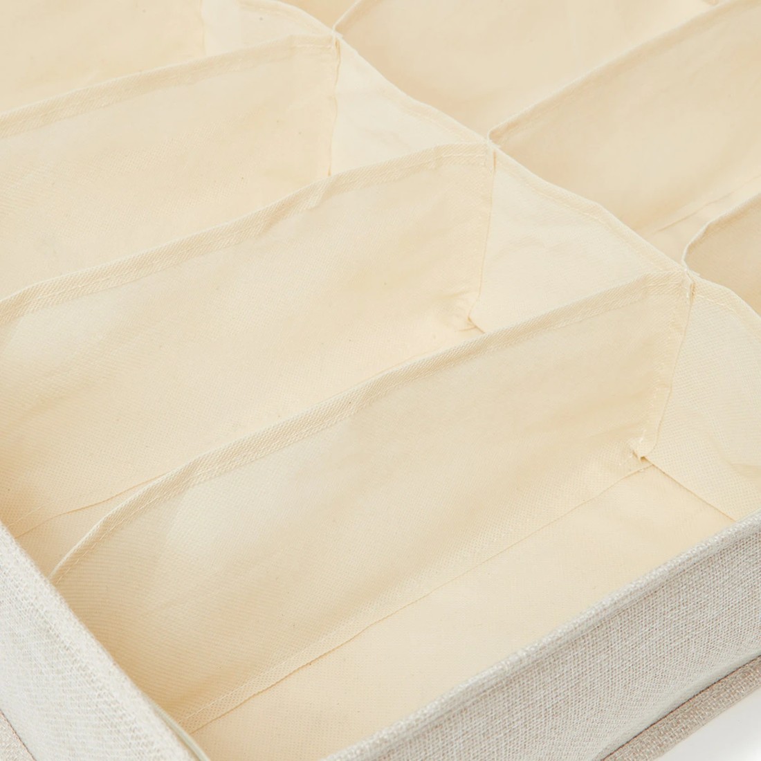 7 Linen Look Underbed Shoe Organiser, 7 of 8