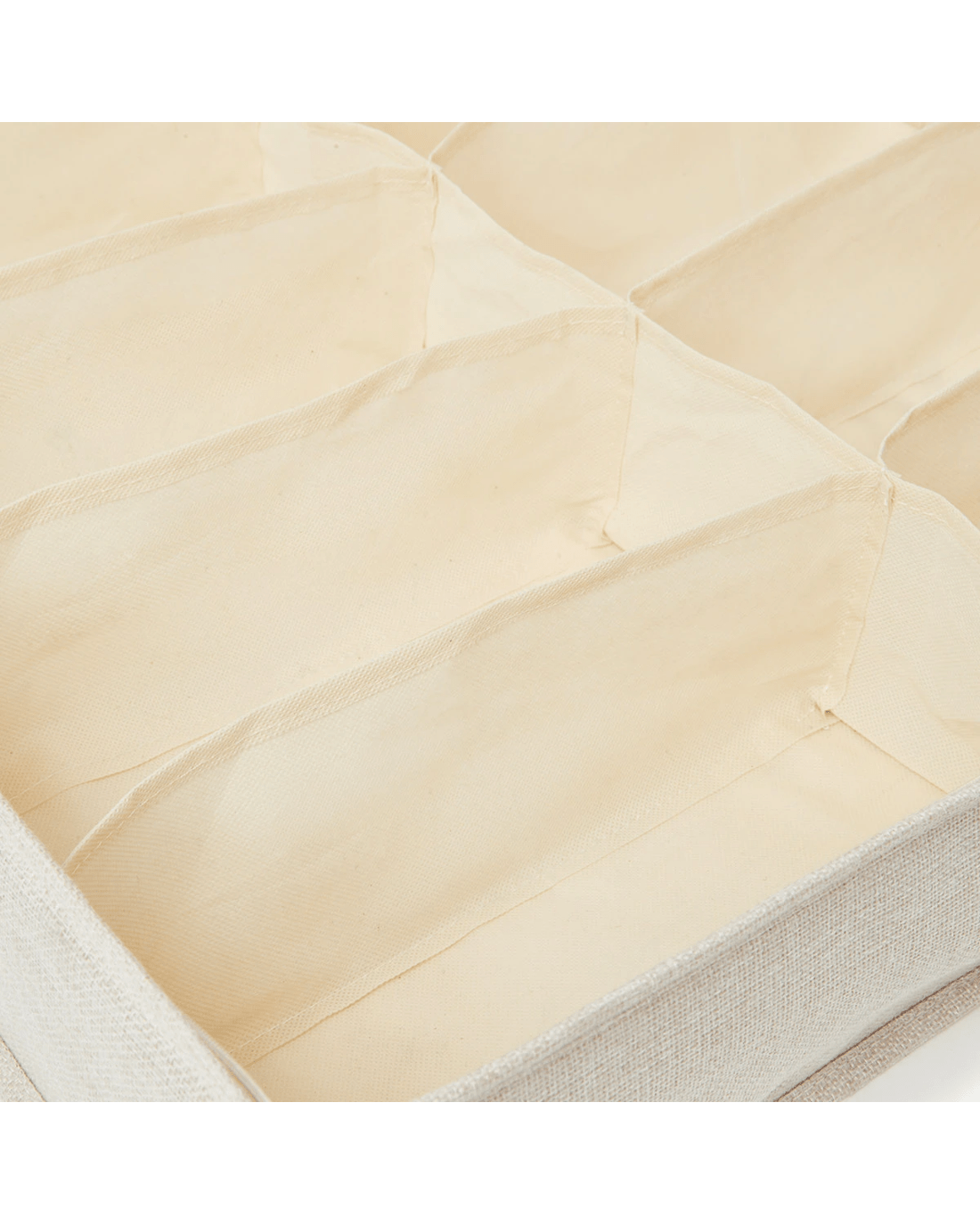 7 Linen Look Underbed Shoe Organiser, 7 of 8