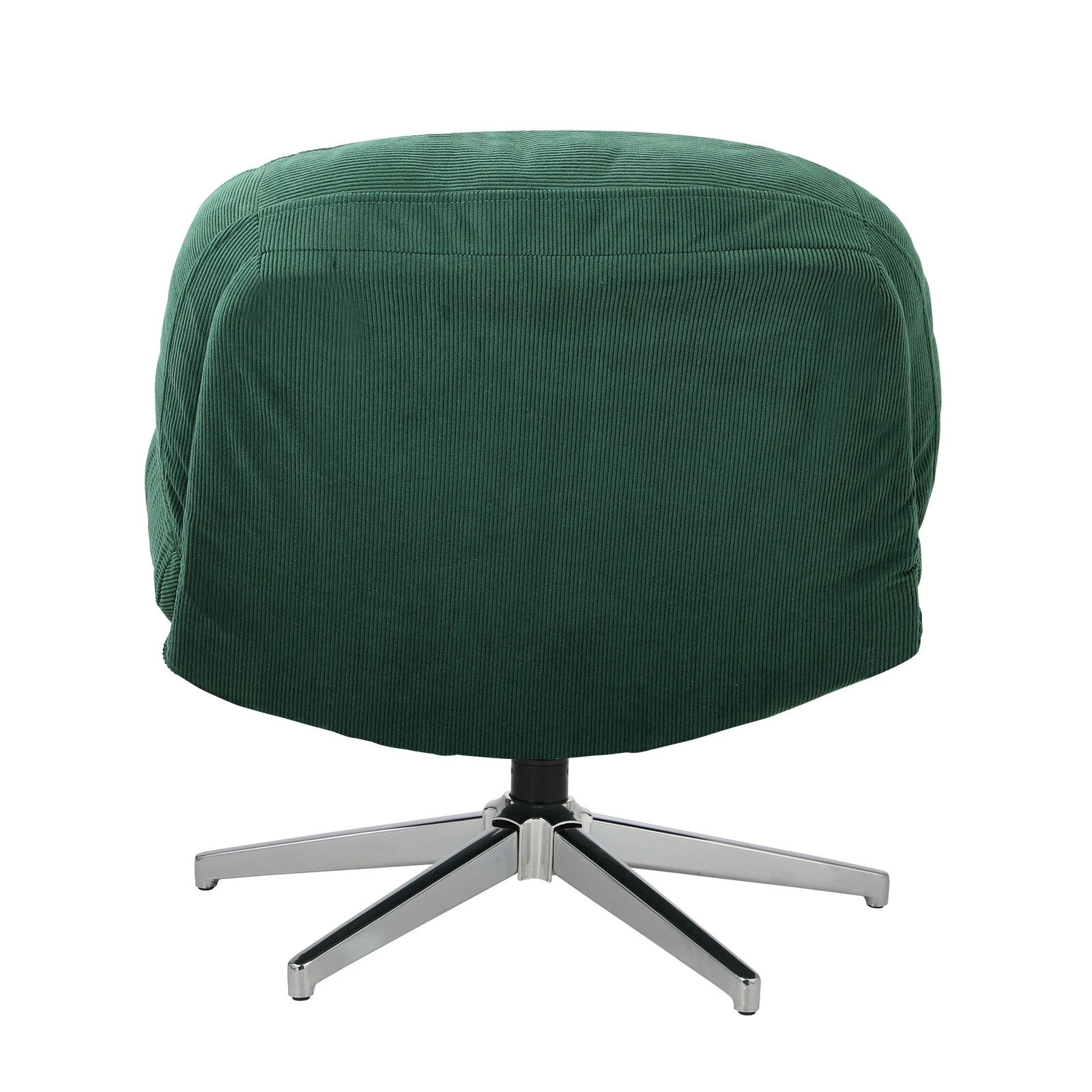 10 Oikiture 2x Armchair Swivel Lounge Chair Padded Accent Chairs Polyester - Green, 10 of 10