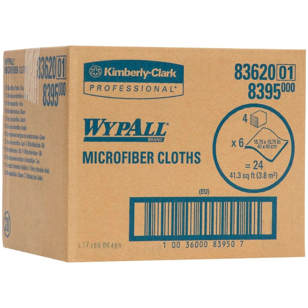 2 WypAll Microfibre Cloths Blue 24 Pack, 2 of 2