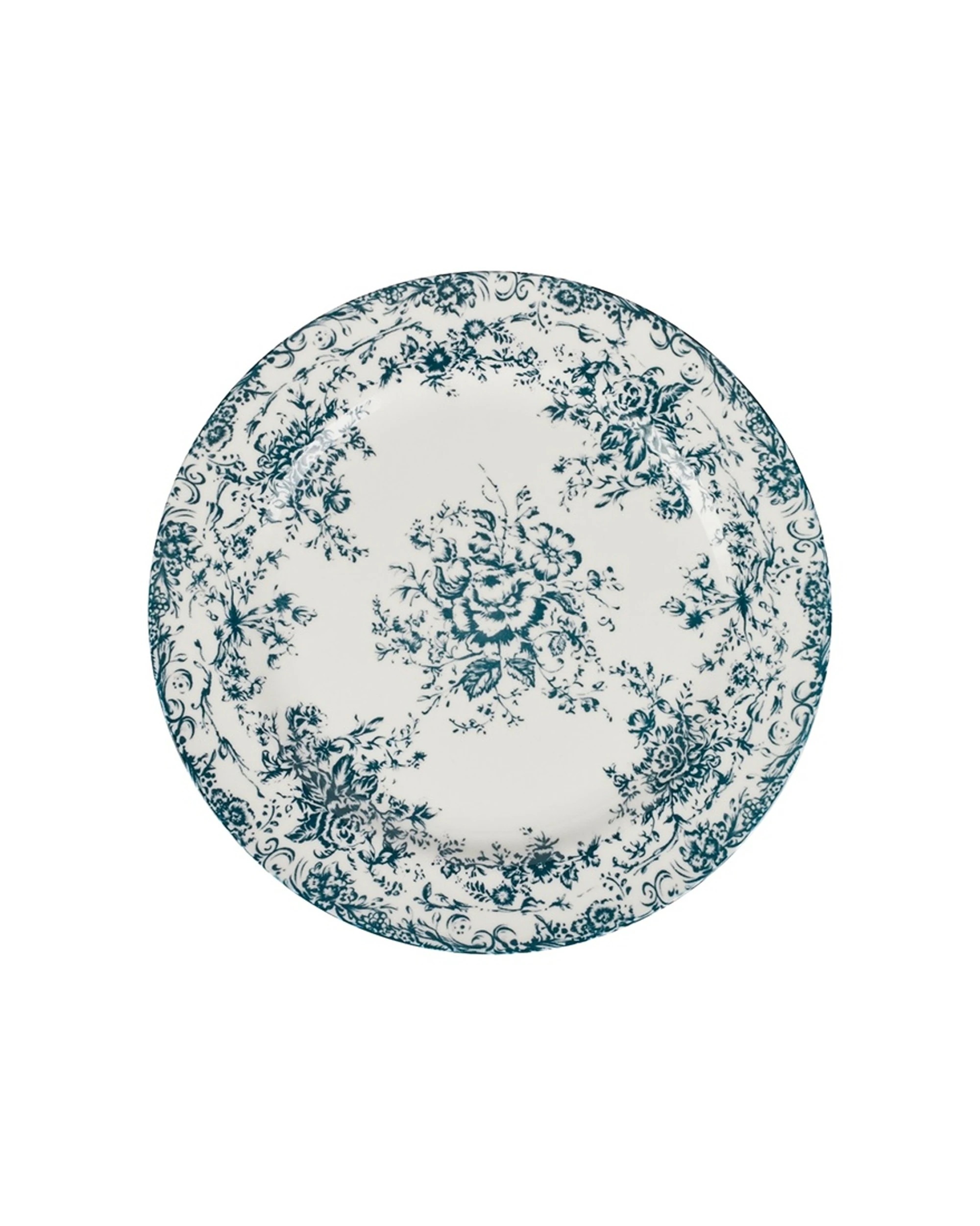 2 Casa Domani Rosetta Rim Dinner Plate 26.5cm Antique - Blue, 2 of 3